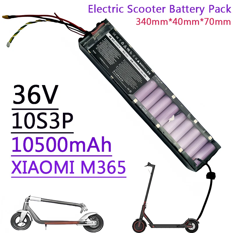 Original 36V 10500mAH Battery for Xiaomi M365 M356 lpega Pro Special Battery Pack 36V Li-ion Battery 10.5Ah.