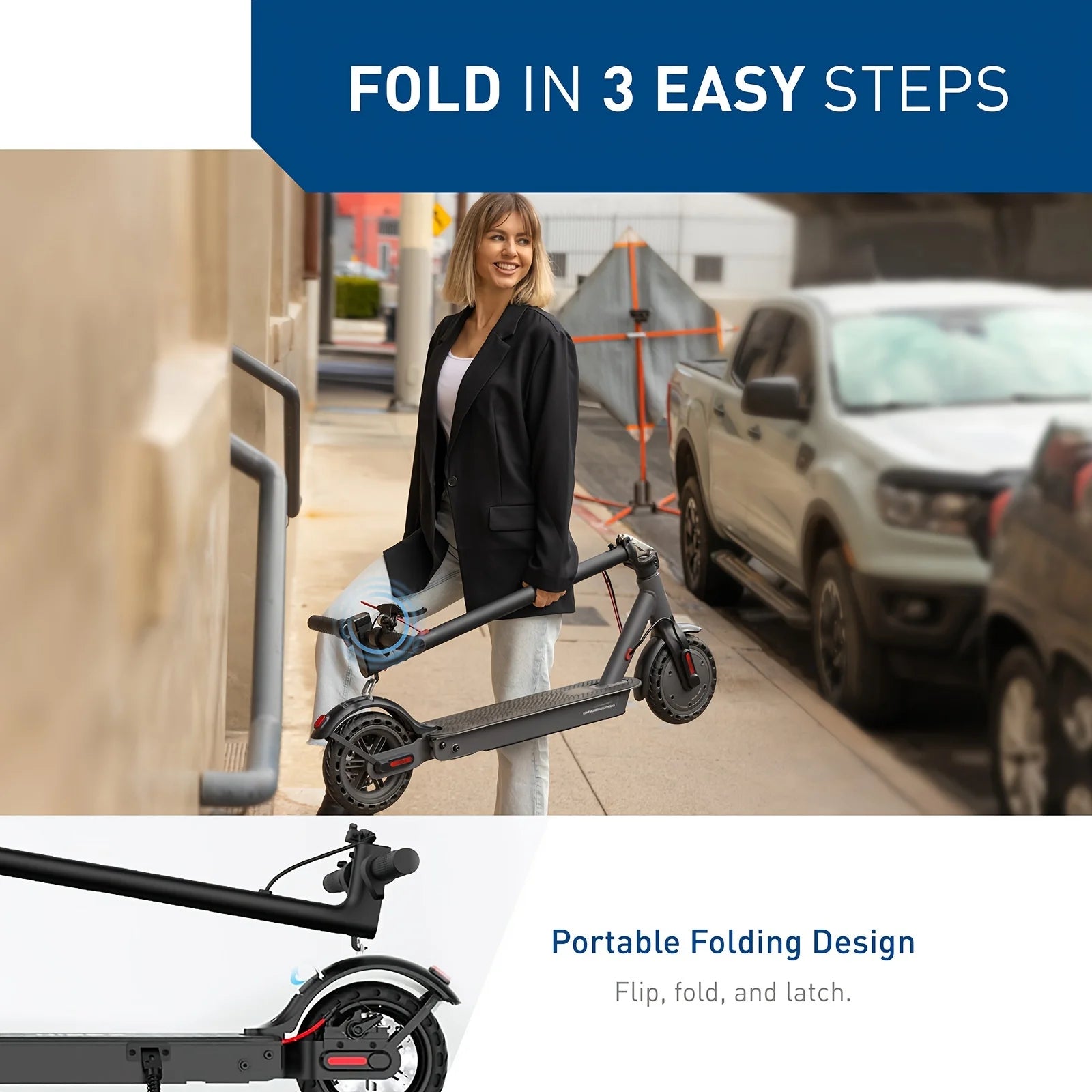 Hiboy S2 Pro Electric Scooter – 500W, 25 Mile Range, 10" Solid Tires