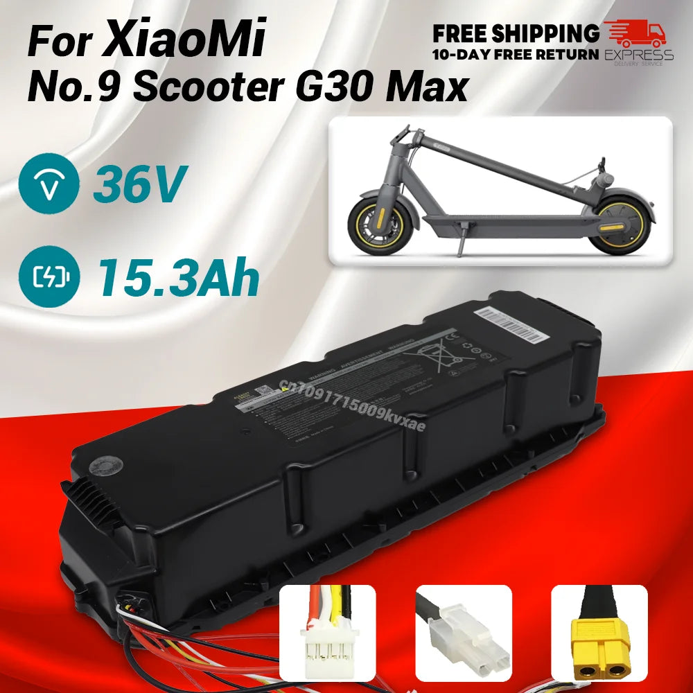 Segway Ninebot MAX G30 36V 15Ah Replacement Battery – 10S6P Li-Ion with BMS