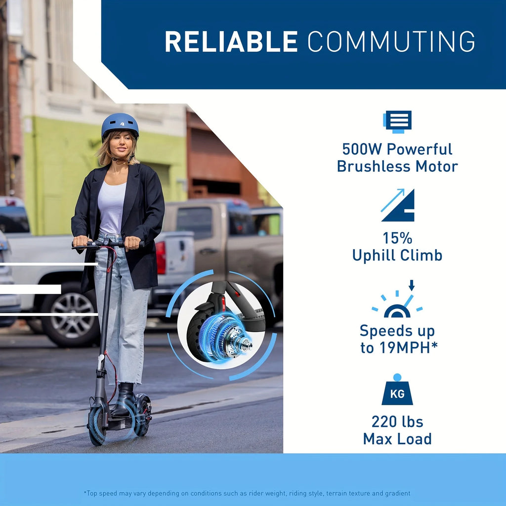 Hiboy S2 Pro Electric Scooter – 500W, 25 Mile Range, 10" Solid Tires