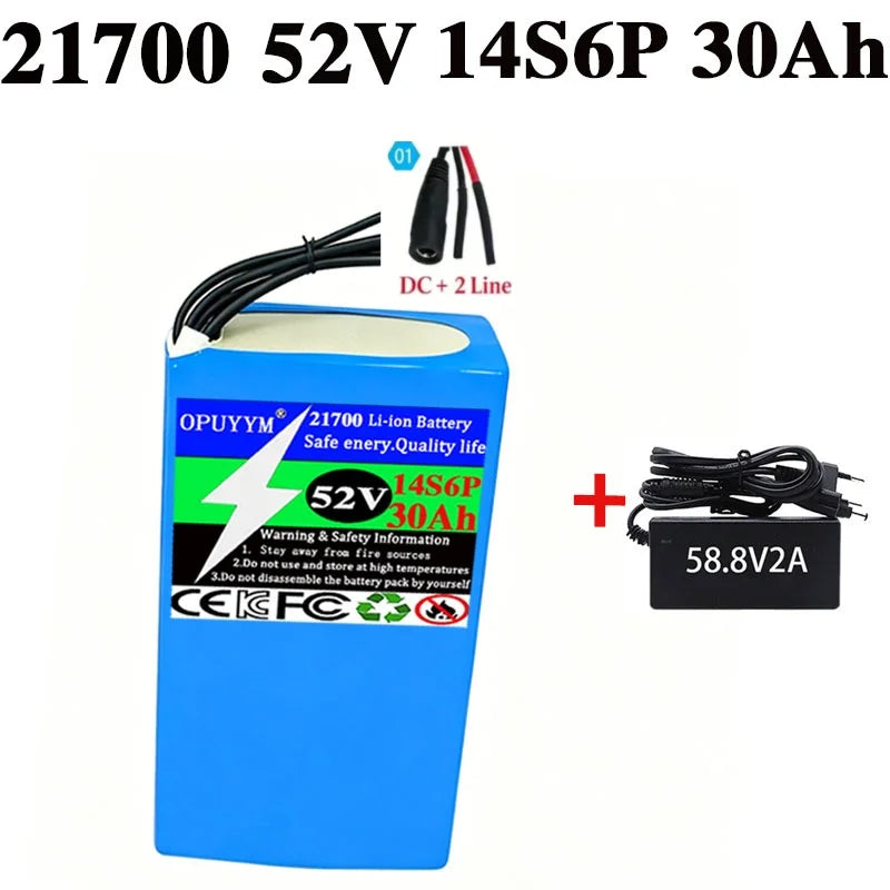 52V 30Ah Lithium Battery Pack for EMOVE Cruiser – 14S6P 21700 Cells