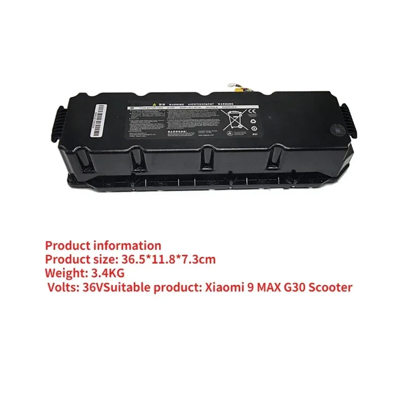 Segway Ninebot MAX G30 36V 15Ah Replacement Battery – 10S6P Li-Ion with BMS